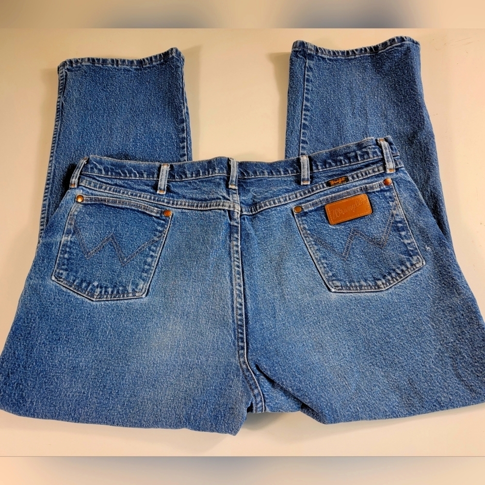 Wrangler 947STR Cowboy Cut Straight Leg Jeans Men's Size 44x30 (41x28 real) ^